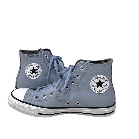 Converse Chuck Taylor High Leather Heirloom Silver Women's Casual Shoes A05594C - Picture 4 of 8